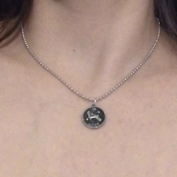 Hope Word Charm Necklace Mini Dog Tag Any Length Silver Handmade Choker - Picture 8 of 8